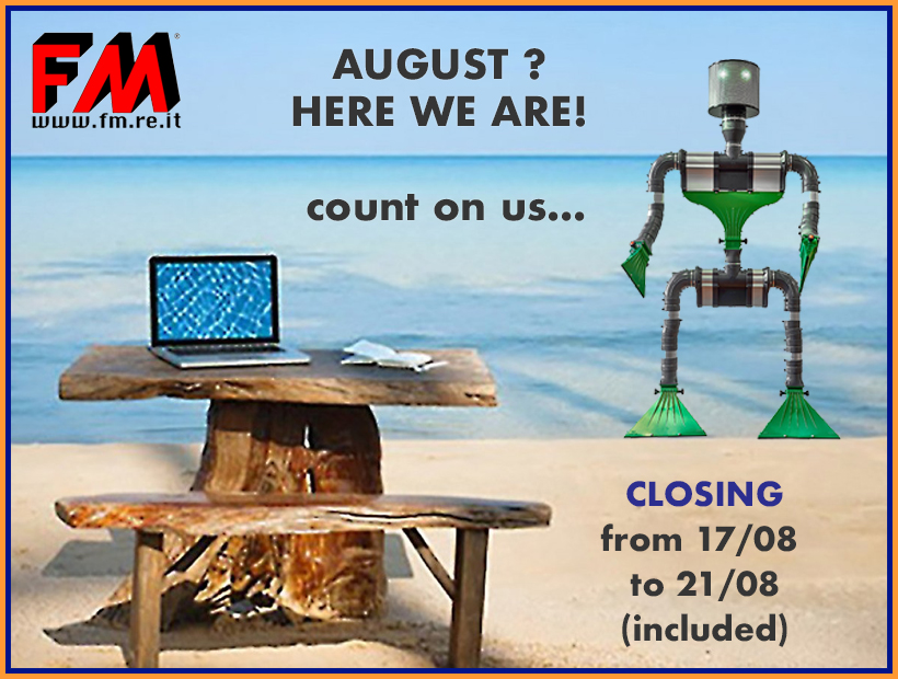 August … open for holidays!